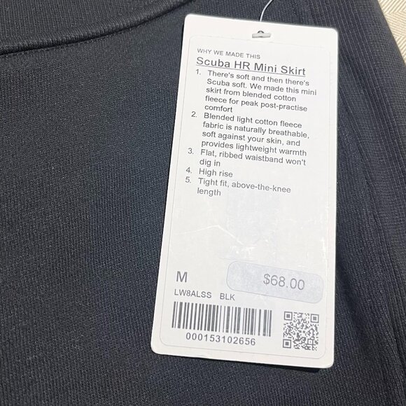 Sz M Lululemon Scuba High-Rise Mini Skirt - Picture 5 of 6